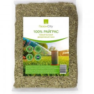 Семена газона ГазонCity Райграс 100% 0.3 кг 201020
