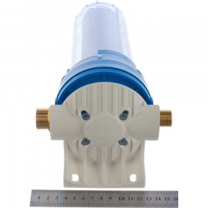 Магистральный фильтр для воды со сменным картриджем Гейзер 1П прозр.10
