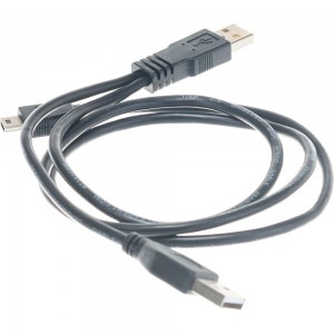 Кабель USB 2.0 Gembird Pro 2xAM/miniBM 5P 0.9м экран черный пакет CCP-USB22-AM5P-3