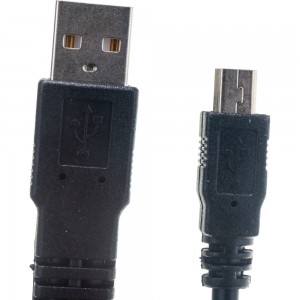 Кабель USB 2.0 Gembird Pro 2xAM/miniBM 5P 0.9м экран черный пакет CCP-USB22-AM5P-3