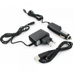 Набор зарядных устройств Gembird с Micro-USB разъемом 110/220V-5V и 12VDC-5V, черный MP3A-CAR-KIT1