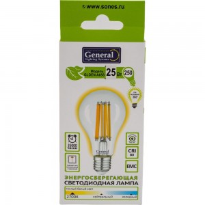 Светодиодная лампа General Lighting Systems FIL A65S-25W-E27-2700 660322