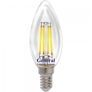 Светодиодная лампа General Lighting Systems FIL диммируемая, свеча CS-8W-E14 686800