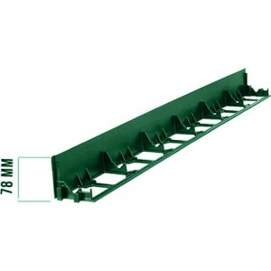 Садовый пластиковый бордюр ГеоПластБорд высота 78 мм, 8 метров + 32 колышка, зелёный GPB78.08.32.Gr