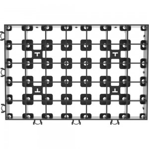 Газонная решетка Gidrolica 60х40х6,4 см - пластиковая черная клетка D400 602