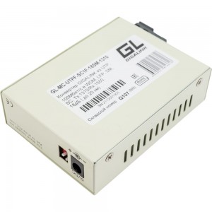 Конвертер UTP GIGALINK 100Мбит/c, WDM, LFP, SM, SC GL-MC-UTPF-SC1F-18SM-1310