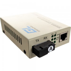 Конвертер UTP GIGALINK 100Мбит/c, WDM, без LFP, SM, SC GL-MC-UTPF-SC1F-18SM-1310-N
