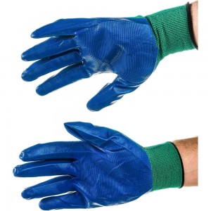 Вязаные нейлоновые перчатки с нитриловым покрытием Gigant G-032