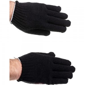 Вязаные полушерстяные перчатки с ПВХ нанесением Точка Gigant 10 шт. G-076
