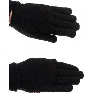Вязаные полушерстяные перчатки с ПВХ нанесением Точка Gigant G-202