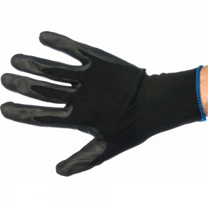 Вязаные нейлоновые перчатки с нитриловым покрытием Gigant 12 шт. G-014
