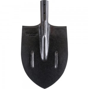 Штыковая лопата из рельсовой стали с порошковой окраской без черенка с ребрами жесткости Gigant NGRL-01