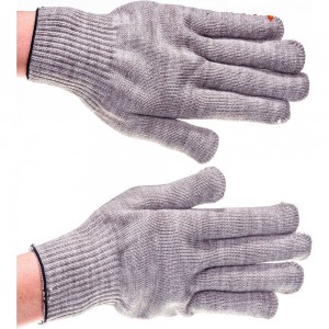 Утепленные акриловые перчатки с начесом Gigant с ПВХ нанесением, 10 класс GHG-08