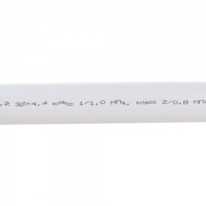 Труба Gigant PP-R белая, армированная стекловолокном SDR 7.4 (PN 20) 32x4.4 мм, 2 м GSG-13
