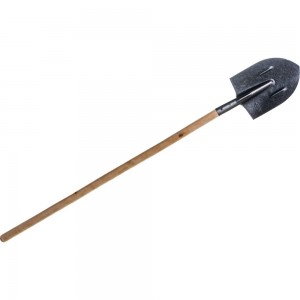 Штыковая лопата из рельсовой стали с черенком Gigant с ребрами жесткости, с ручкой GBS-01