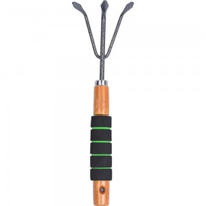Рыхлитель с 3 зубьями, деревянной ручкой и мягкой накладкой Gigant GVER-03