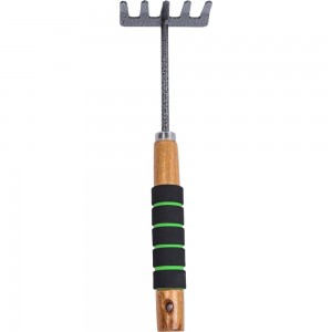 Рыхлитель с 5 зубьями, деревянной ручкой и мягкой накладкой Gigant GVER-04