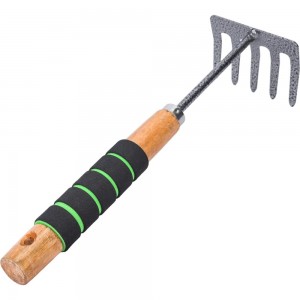 Рыхлитель с 5 зубьями, деревянной ручкой и мягкой накладкой Gigant GVER-04