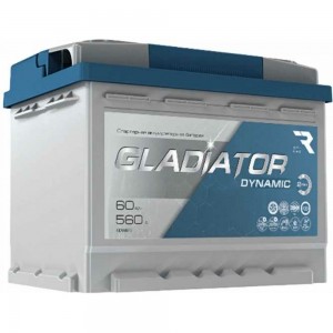 Аккумуляторная батарея Gladiator 60 А/ч, прямая полярность, тип вывода конус GDY6010