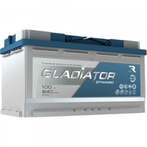 Аккумуляторная батарея Gladiator 100 А/ч, обратная полярность, тип вывода конус GDY10000