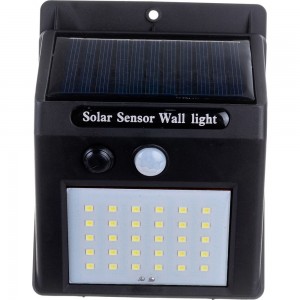 Светодиодный прожектор на солнечных батареях GLANZEN c датч. движ. FAD-0001-2-solar КА-00007463