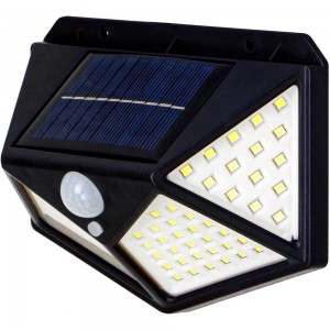 Светодиодный прожектор на солнечных батареях GLANZEN с датч. движ. FAD-0002-3-solar КА-00007464