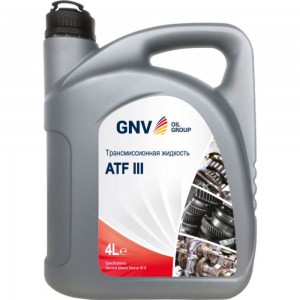 Синтетическая жидкость для автоматических трансмиссий GNV ATF III, 4 л GA3111101260751110004