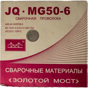 Проволока сварочная омеднённая JQ.MG50-6/ER70S-6 1.2 мм, 15 кг GOLDEN BRIDGE 113