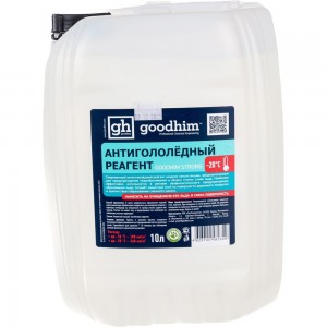 Жидкий антигололедный реагент Goodhim Strong готовый раствор, 10л 82329