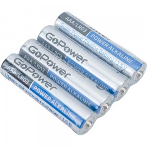 Батарейка GoPower LR03 AAA мизинчиковые Alkaline 1.5V 20 штук 00-00017749