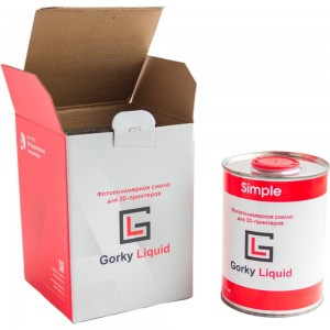 Фотополимерная смола Simple Черная 1 кг Gorky Liquid 52003