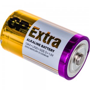 Алкалиновые батарейки GP LR20 2 шт Extra Alkaline 13А 13AX-2CR2 Extra