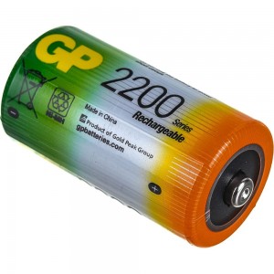 Перезаряжаемые аккумуляторы GP C 2200 мАч 2 шт 220CH-2CR2