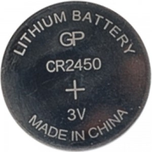 Литиевые дисковые батарейки GP Lithium CR2450 - 5 шт., CR2450-2C5