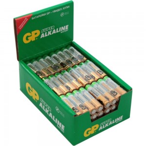 Алкалиновые батарейки GP Super Alkaline 24А ААA - 96 шт. в коробке 24ARS-2SB4