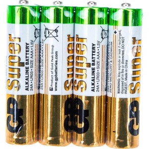 Алкалиновые батарейки GP Super Alkaline 24А ААA - 96 шт. в коробке 24ARS-2SB4