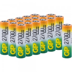Аккумуляторные пальчиковые батарейки АА GP hr6 2700 mah/мАч ni-mh 18 шт в упаковке 270AAHC-B18