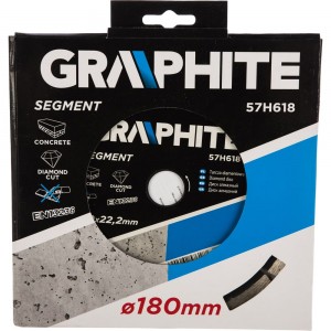 Сегментный алмазный диск GRAPHITE 57H618 