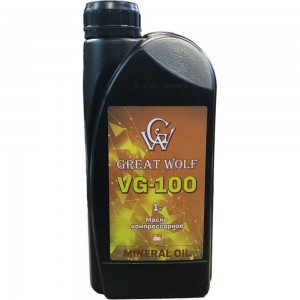 Масло компрессорное VG-100 Mineral Oil 1 л Great Wolf GWM-0100/1