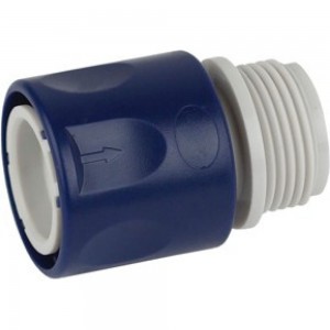 Соединитель/коннектор (для шланга с внешней резьбой; 19 мм; 3/4; пластик) GREEN APPLE ЕСО GAES 20-10 Б0017774