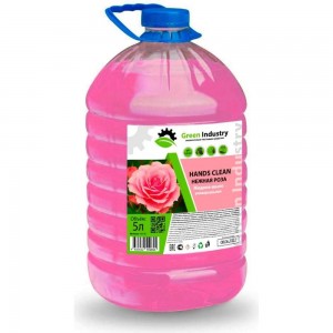 Жидкое мыло Green Industry Hands Clean нежная роза, 5 л 100146
