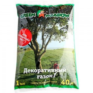 Семена газона GREEN MEADOW Декоративный газон для затемненных мест 1 кг 4607160330723
