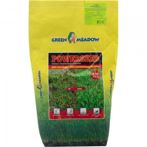 Семена газона в питательной оболочке для быстрого восстановления газона GREEN MEADOW 5 кг 4607160331010