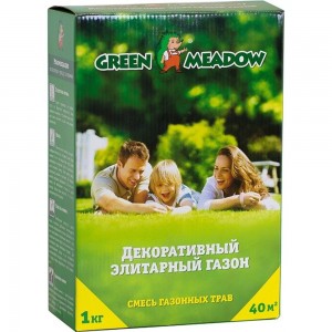 Семена газона GREEN MEADOW Декоративный элитарный газон 1 кг 4607160330570