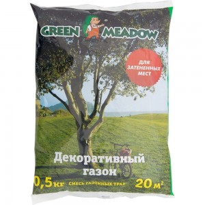 Семена газона GREEN MEADOW Декоративный газон для затемненных мест 0.5 кг 4607160331270