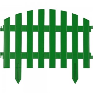 Декоративный забор GRINDA 28х300 см, зеленый 422203-G