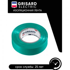 Универсальная изолента Grisard Electric 0,18x19 мм, зеленая, 20 м GRE-013-0006(1)