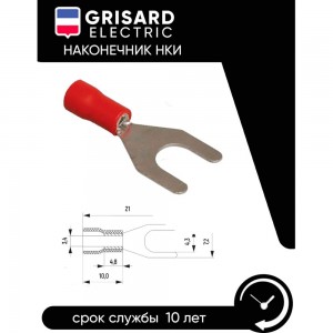 Наконечник Grisard Electric НВИ 1,25-4 вилка 0,5-1,5мм (100шт/упак) GRE-014-0066