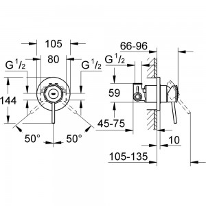 Смеситель для душа Grohe BauClassic 29048000