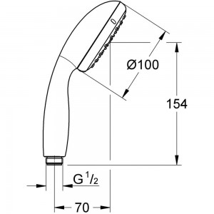 Ручной душ GROHE Tempesta New I 27852001